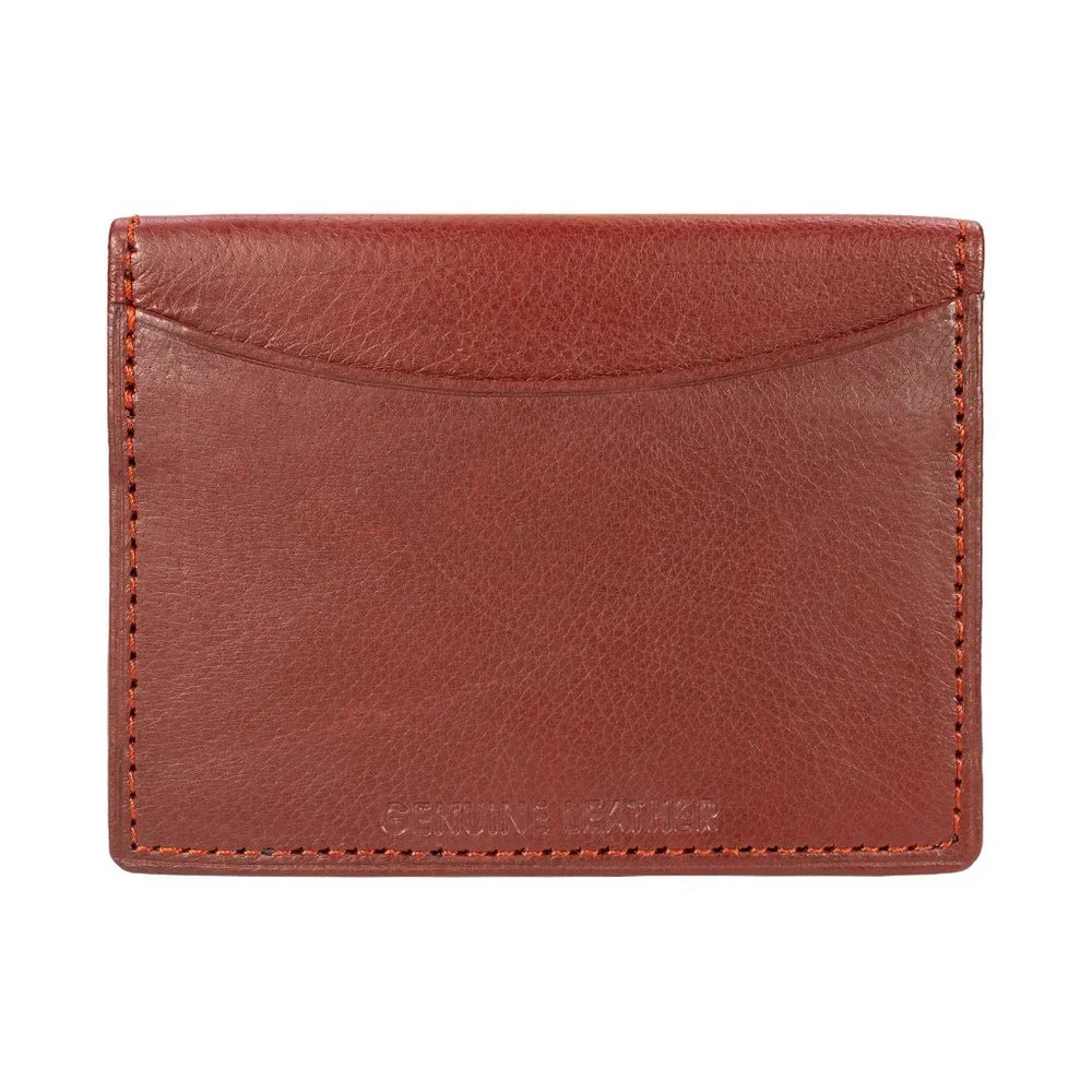 Mens Leather Credit Card Case, Slim ID Holder, Business Card Organizer